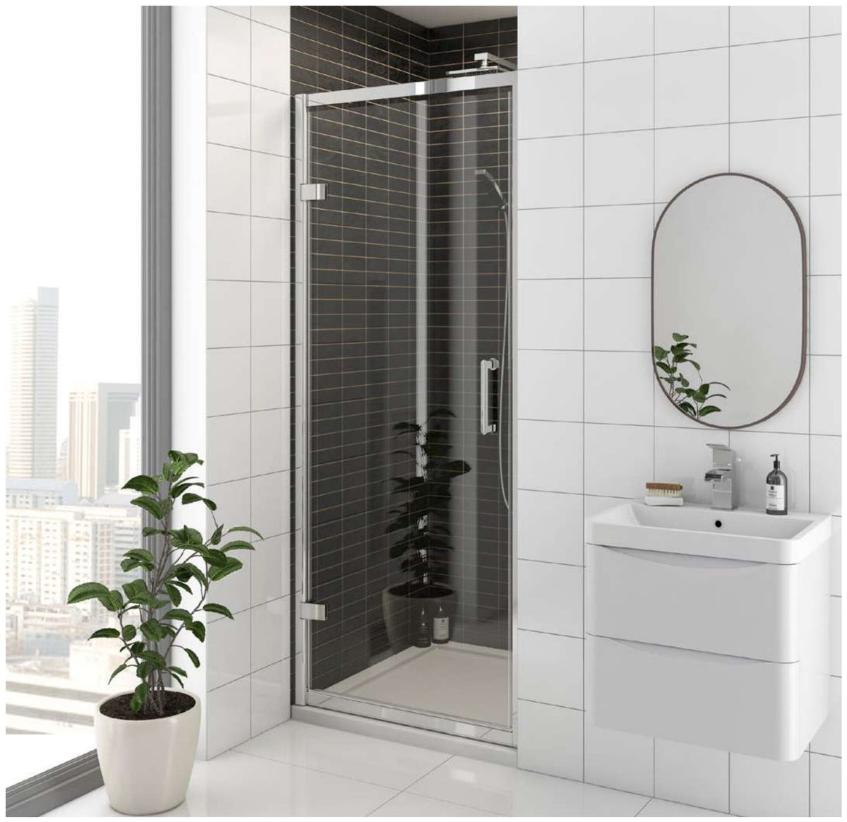 Arlo 8 Hinged Shower Door