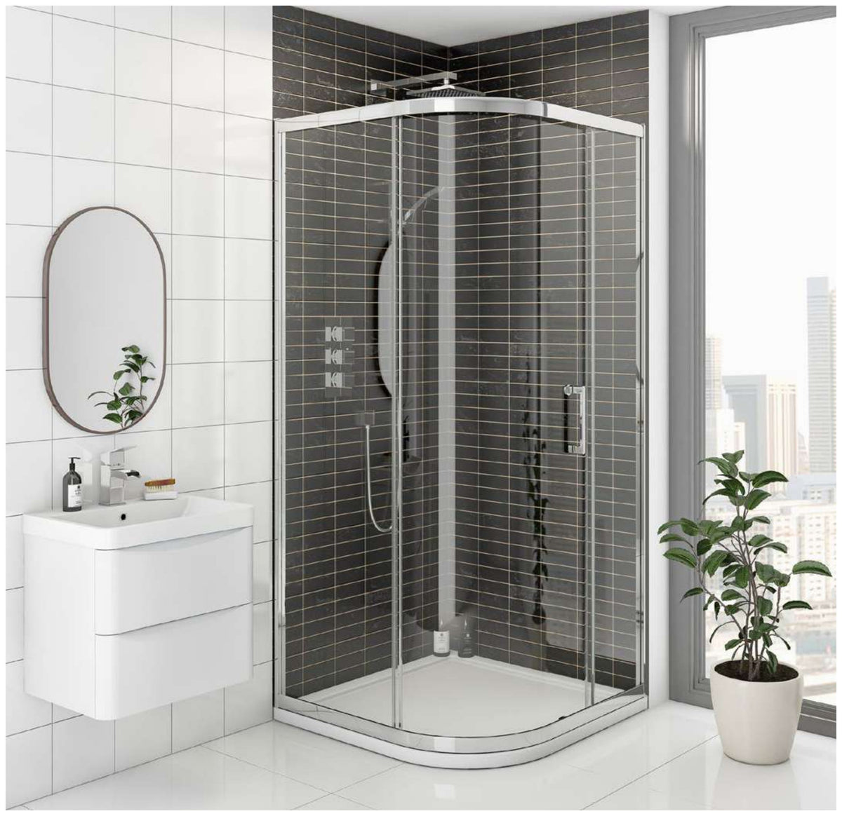 Arlo 8 Quadrant Shower Enclosure, 900mm