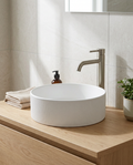 Arro Countertop Basin in a bright modern bathroom