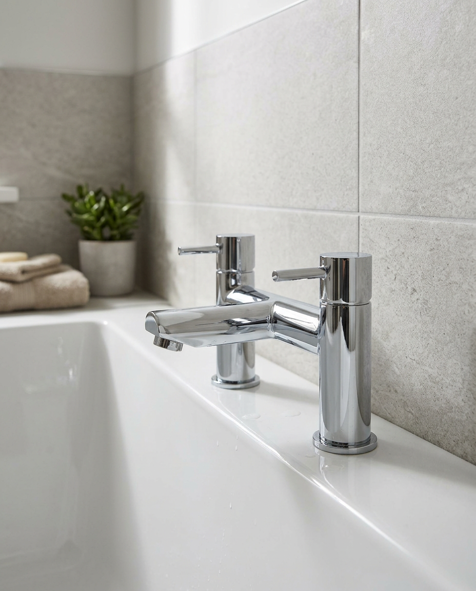 Artisa Bath Filler in a bright modern bathroom
