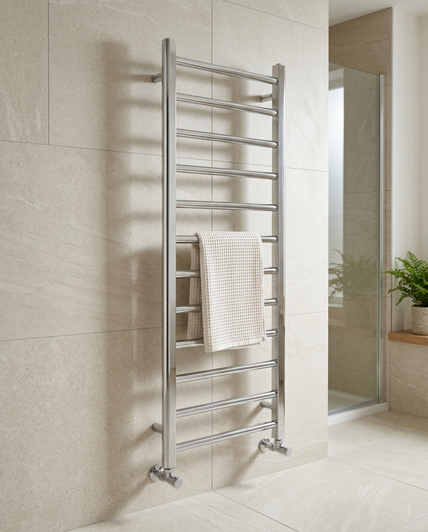Artisa Column Towel Radiator with Valves