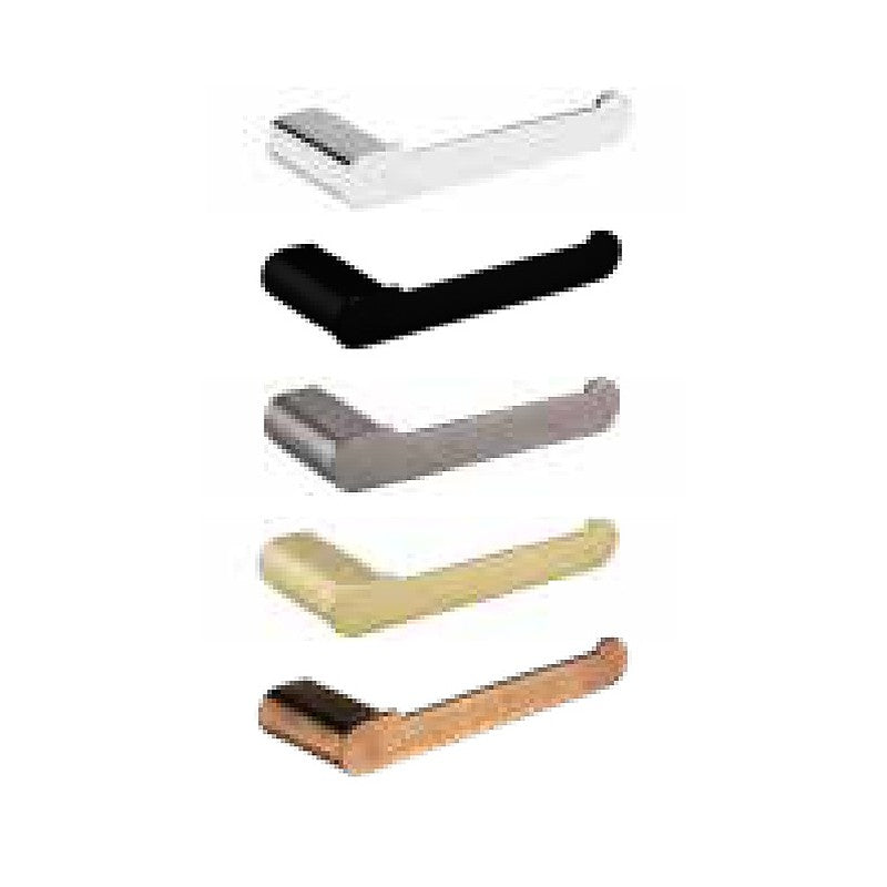 Artisa Curved Toilet Roll Holder in chrome, matt black, gunmetal, brushed brass and brushed bronze