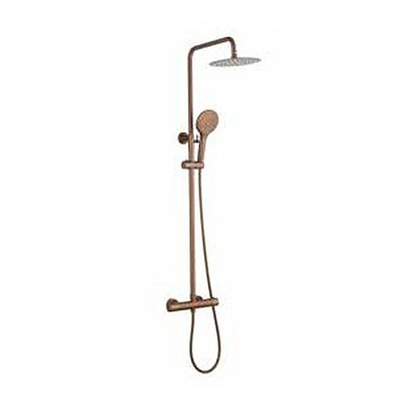 Artisa Exposed Thermostatic Drench Shower – Brushed Bronze