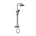 Artisa Exposed Thermostatic Drench Shower – Matt Black