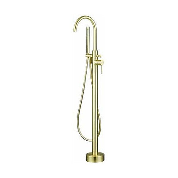 Artisa Freestanding Bath Shower Mixer in brushed brass