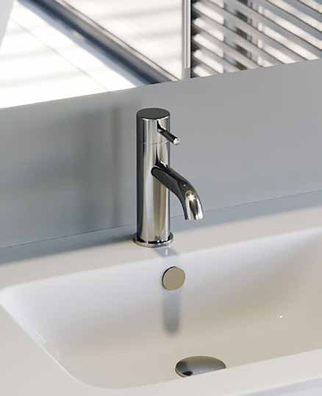 Artisa taps from the Tilelyte Brassware Collection in a bathroom setting