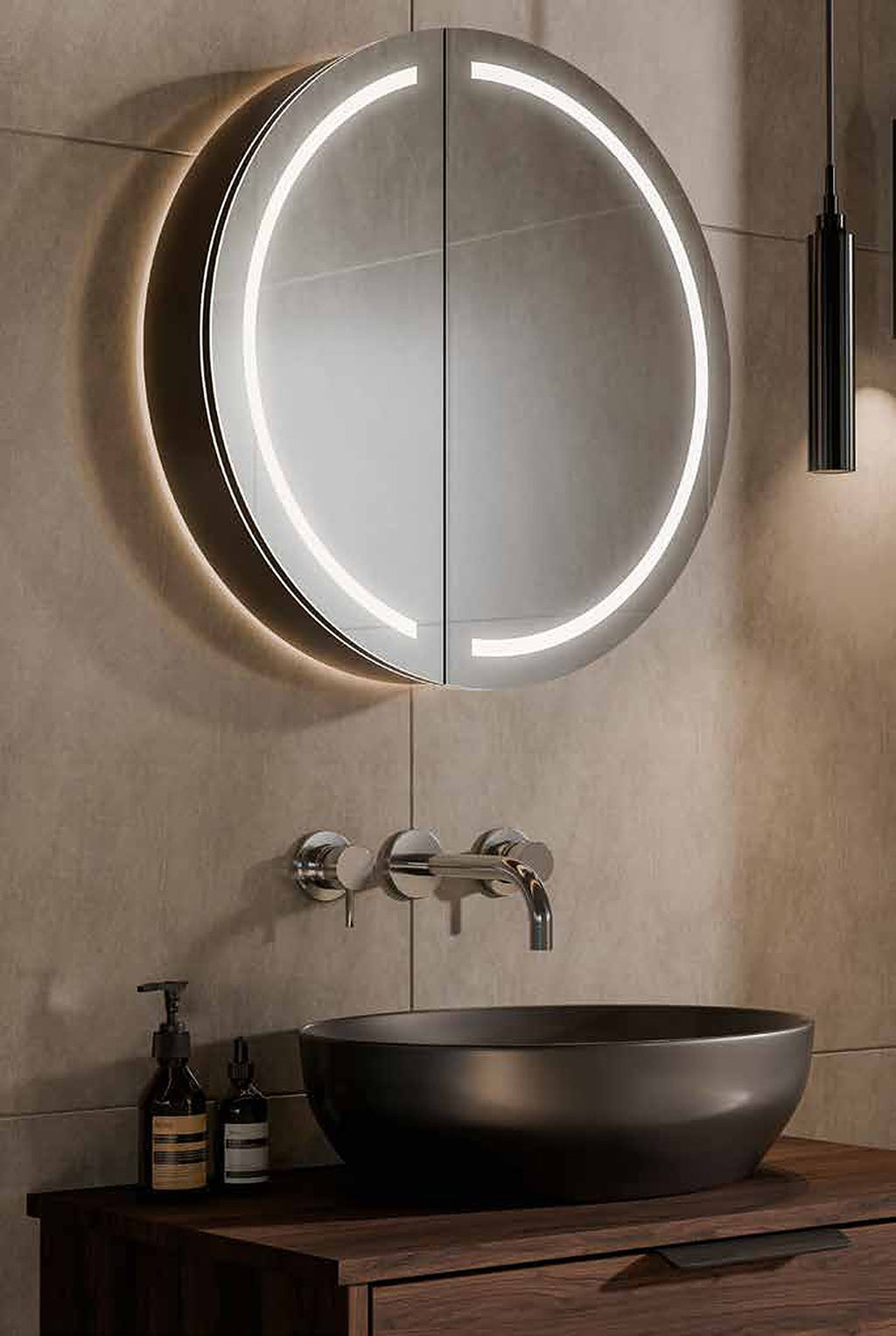 Artisa taps from the Tilelyte Brassware Collection in a bathroom setting