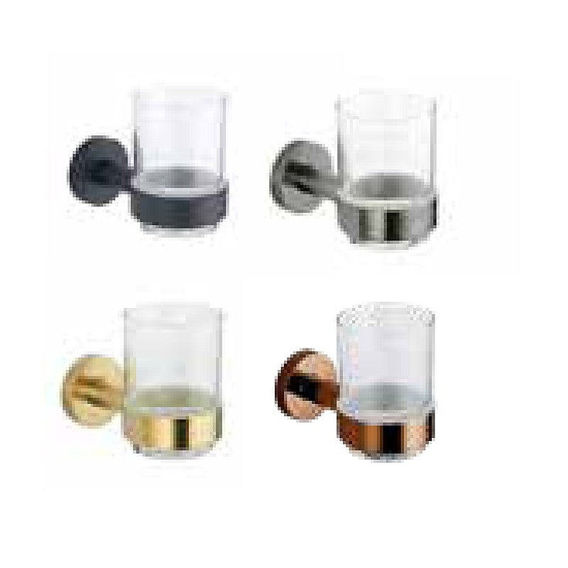 Artisa Tumbler & Holder, round, in a choice of finishes