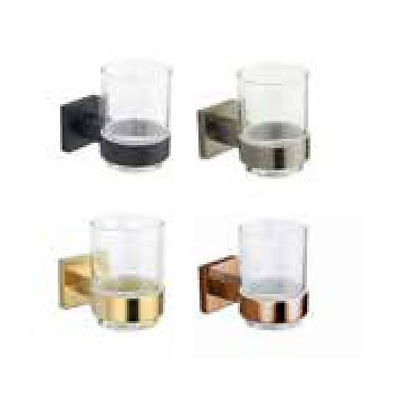 Artisa Tumbler & Holder, square, in a choice of finishes
