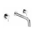 Artisa Wall-Mounted 3-Hole Basin Mixer in chrome