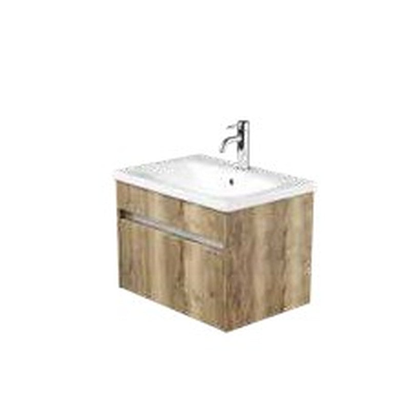 Aspira 650mm Wall Hung Vanity Unit & Basin, 1 Drawer
