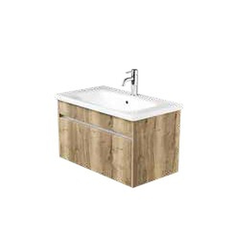 Aspira 800mm Wall Hung Vanity Unit & Basin, 1 Drawer