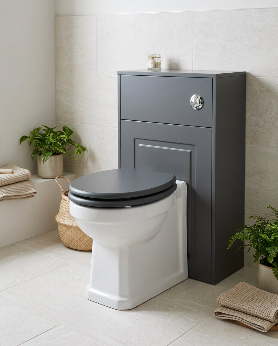 Astor Back to Wall Toilet in a bright modern bathroom