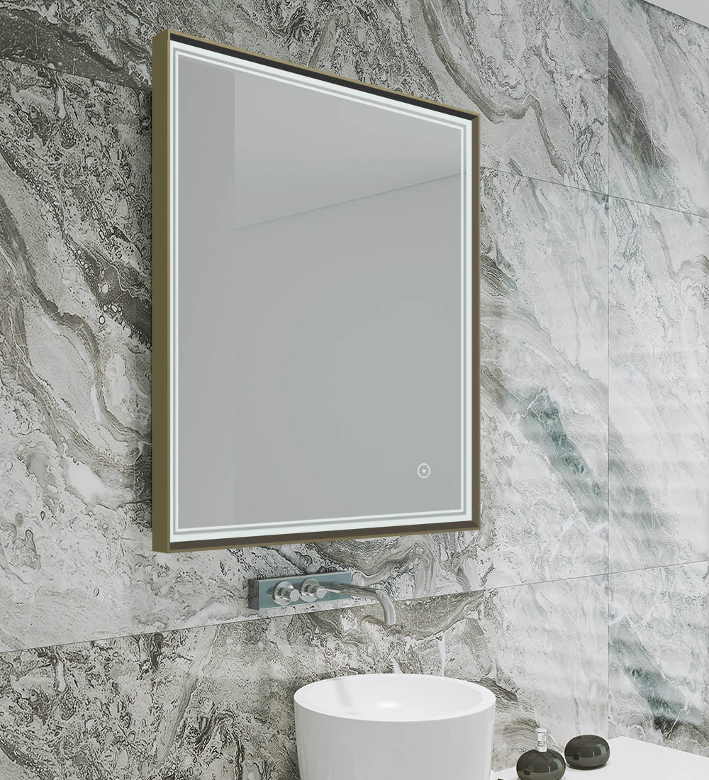 Astoria Mirror 60 Brushed Bronze - 60x80cm