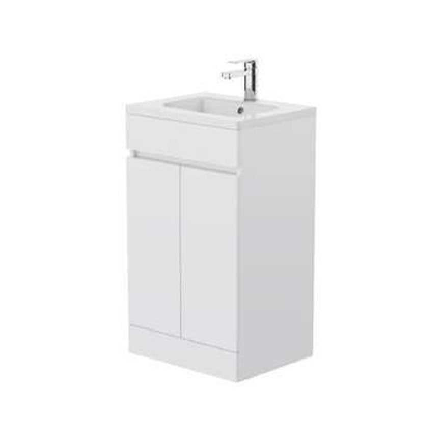 Atlas 500mm Waterproof Vanity Unit & Basin, 2 Doors