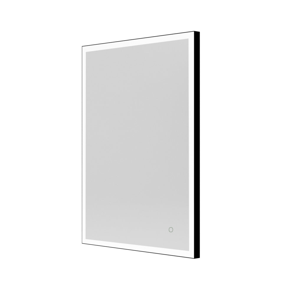 Tate Light Rectangular Mirror 60 Black - 60x80cm