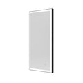 Tate Light Rectangular Mirror 50 Black - 50x100cm