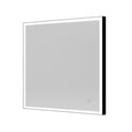 Tate Light Square Mirror 70 Black - 70x70cm