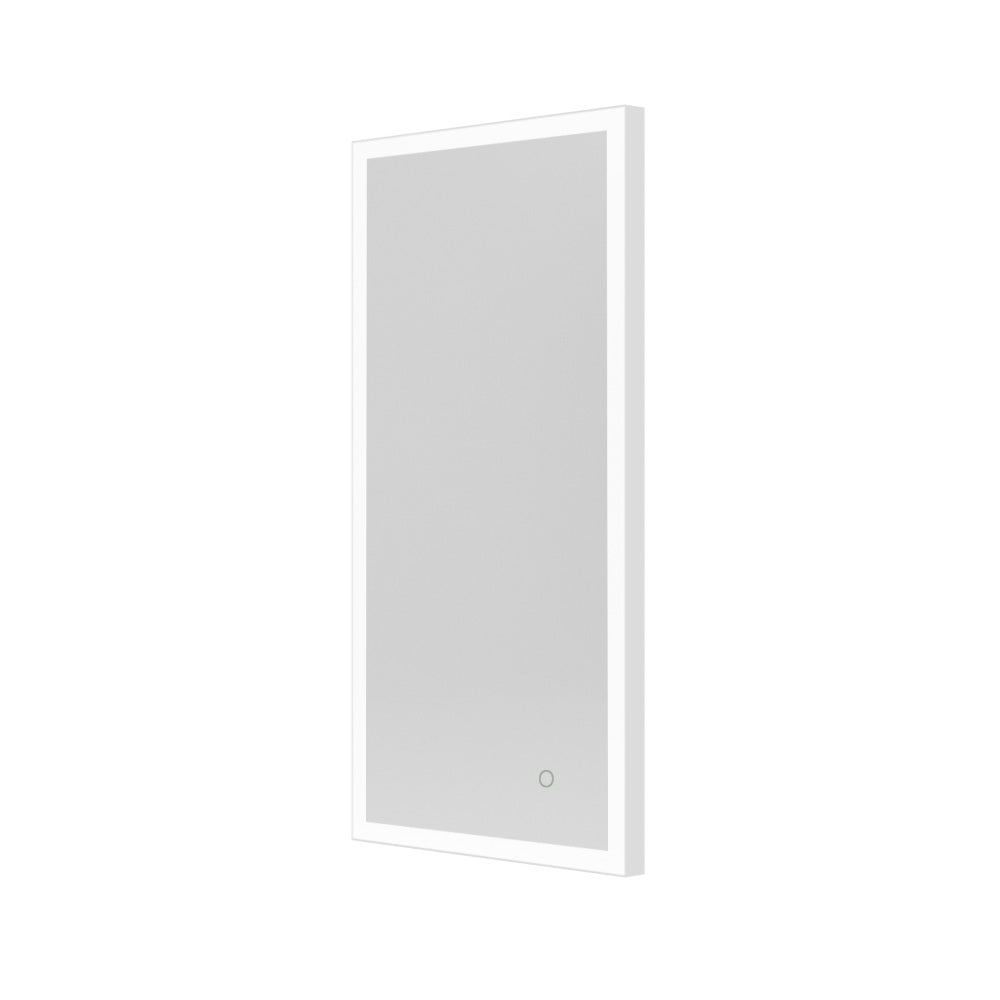 Tate Light Rectangular Mirror 50 White - 50x100cm