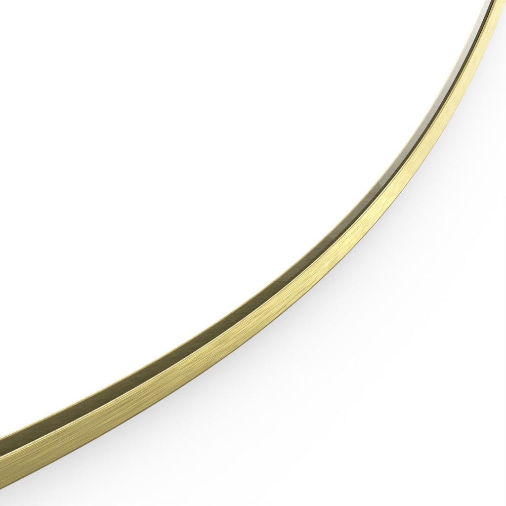 Docklands Round Mirror 60cm Brushed Brass