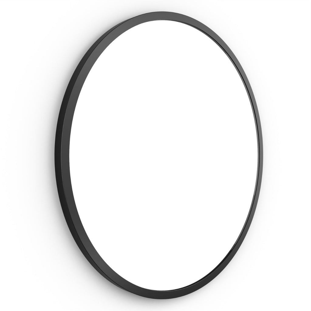 Docklands Round Mirror 60cm Black