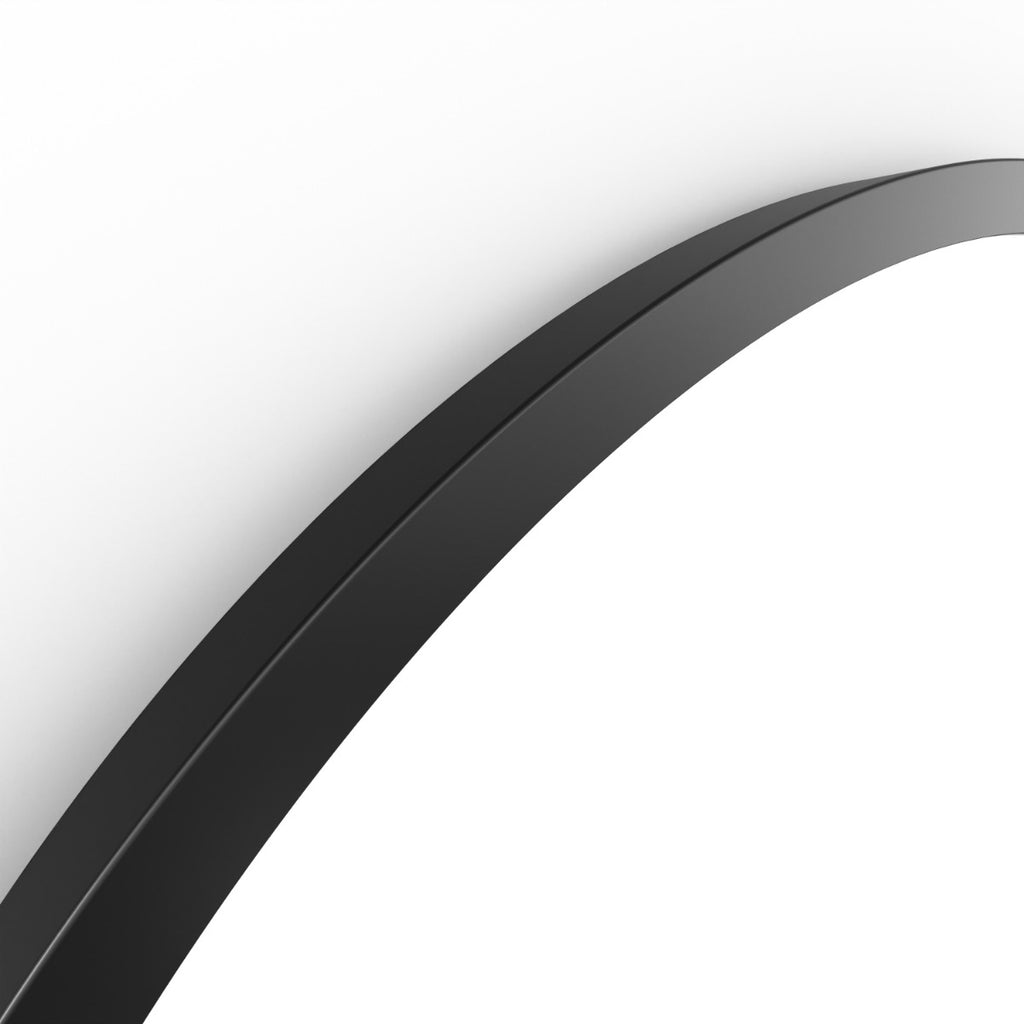 Docklands Round Mirror 60cm Black
