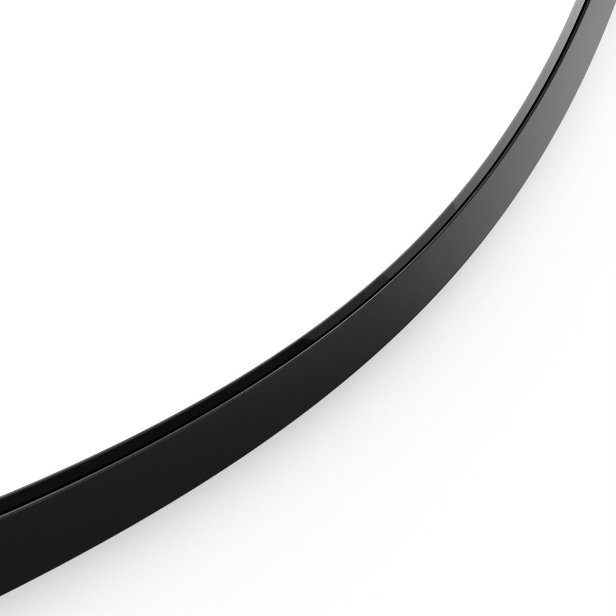 Docklands Round Mirror 60cm Black