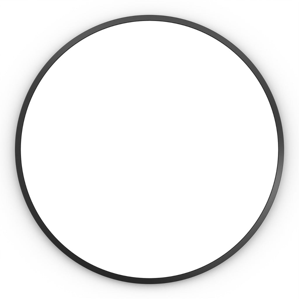 Docklands Round Mirror 80cm Black