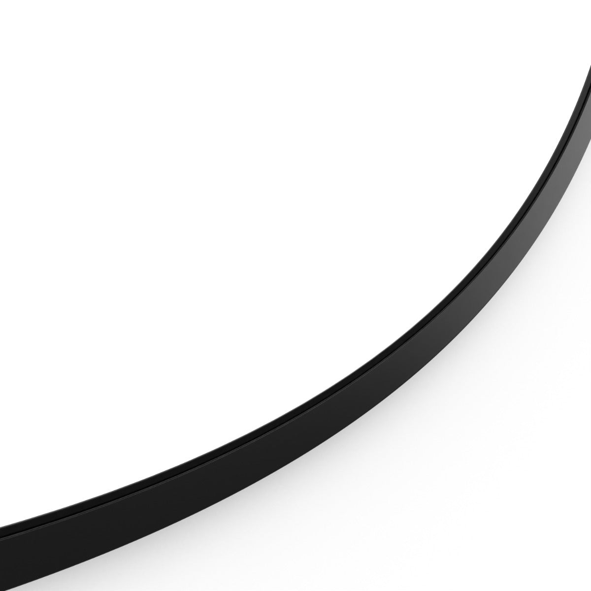 Docklands Round Mirror 80cm Black