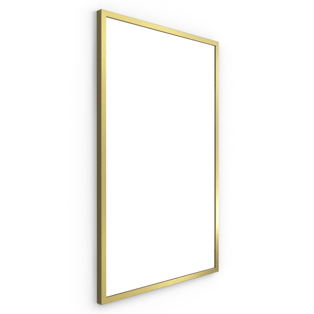 Docklands Rectangular Mirror 50 Brushed Brass - 50x80cm