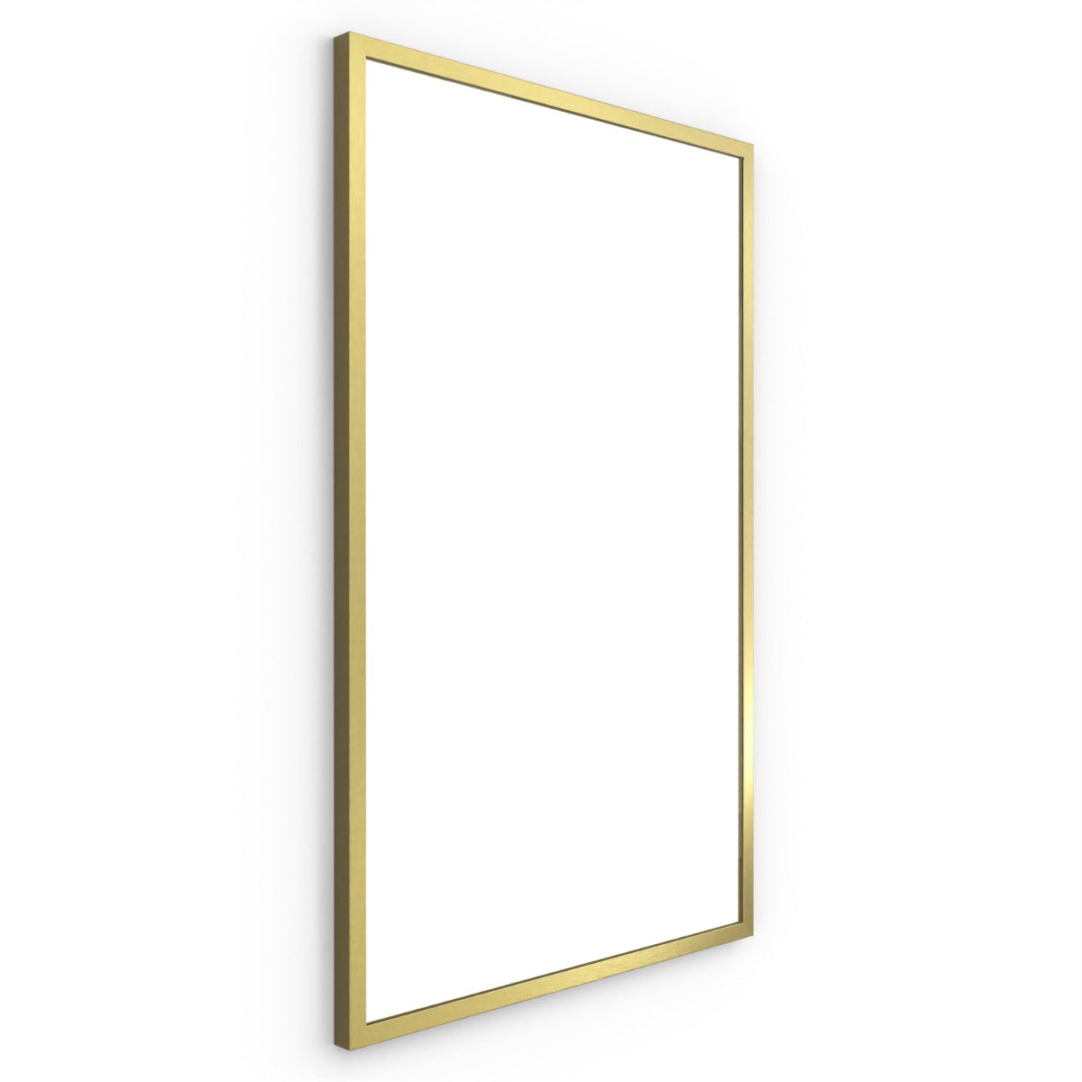 Docklands Rectangular Mirror 50 Brushed Brass - 50x80cm