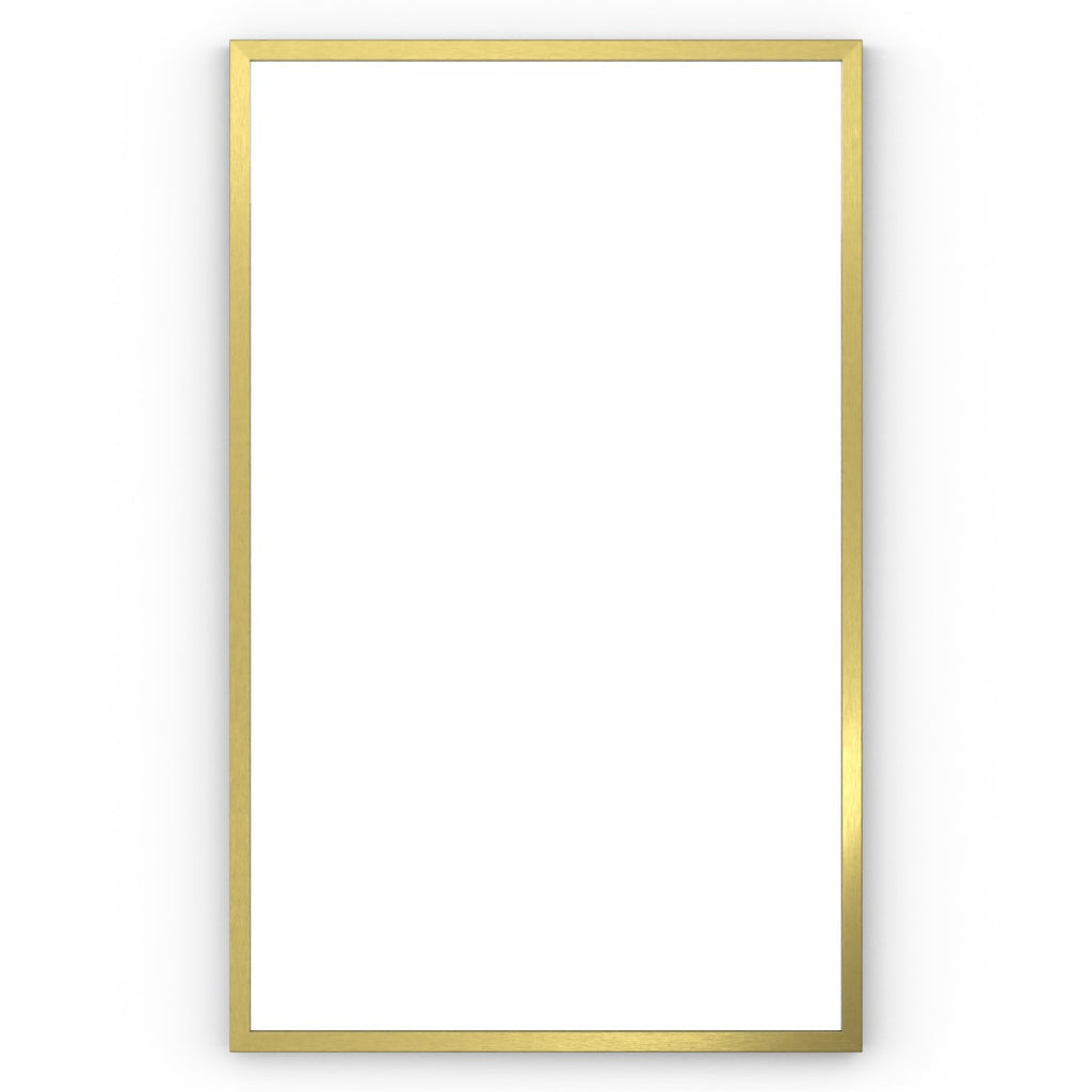 Docklands Rectangular Mirror 50 Brushed Brass - 50x80cm