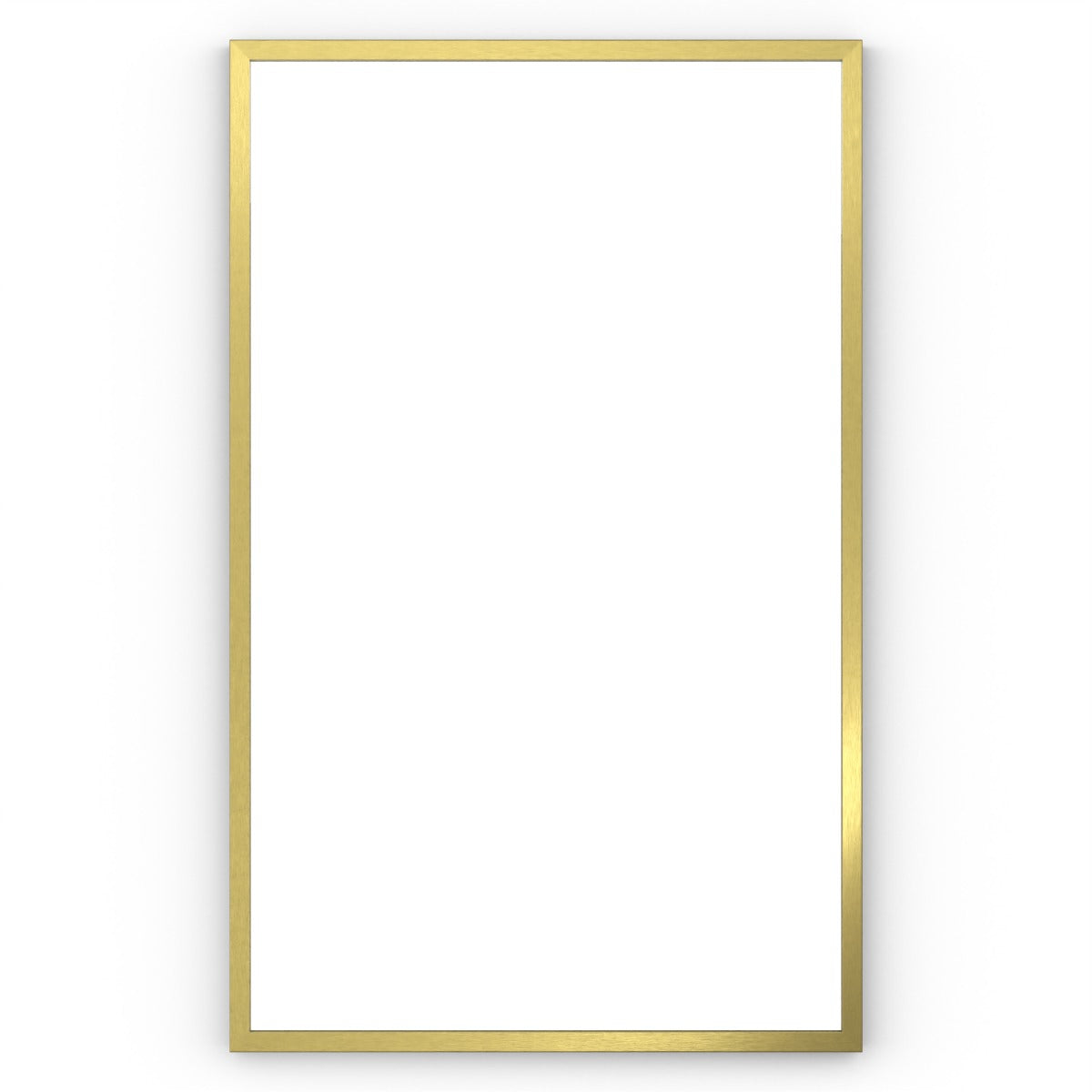 Docklands Rectangular Mirror 50 Brushed Brass - 50x80cm