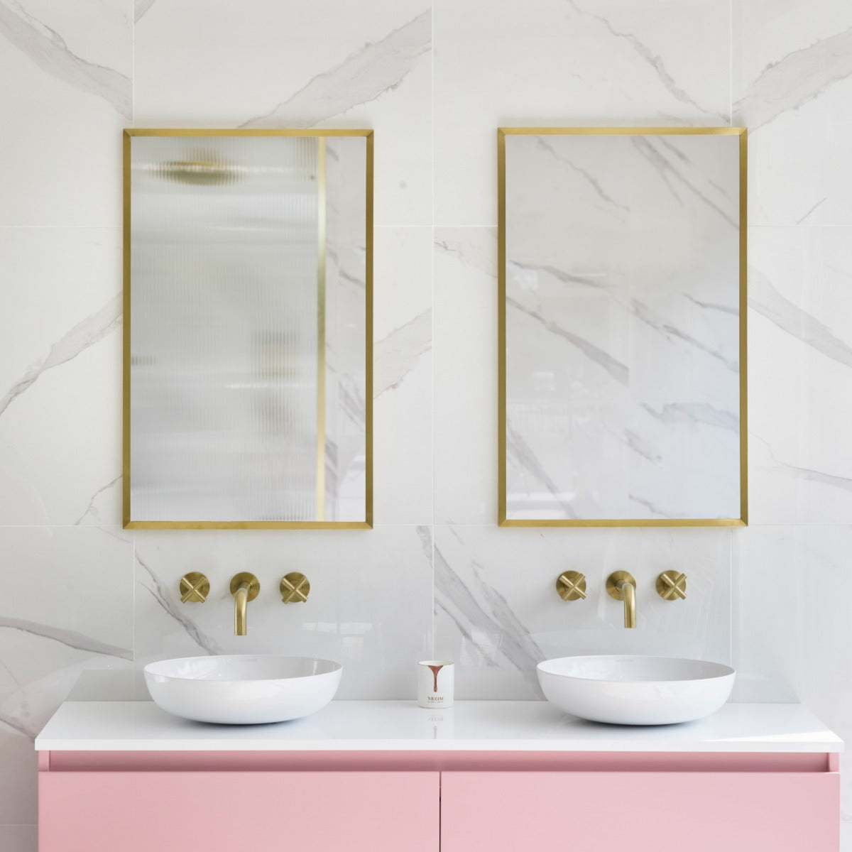 Docklands Rectangular Mirror 50 Brushed Brass - 50x80cm