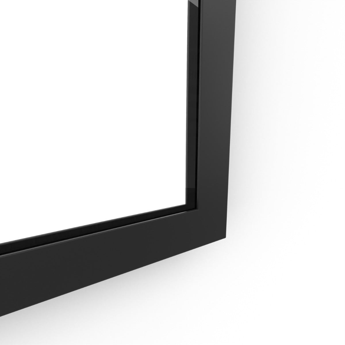 Docklands Rectangular Mirror 40 Black - 40x70cm