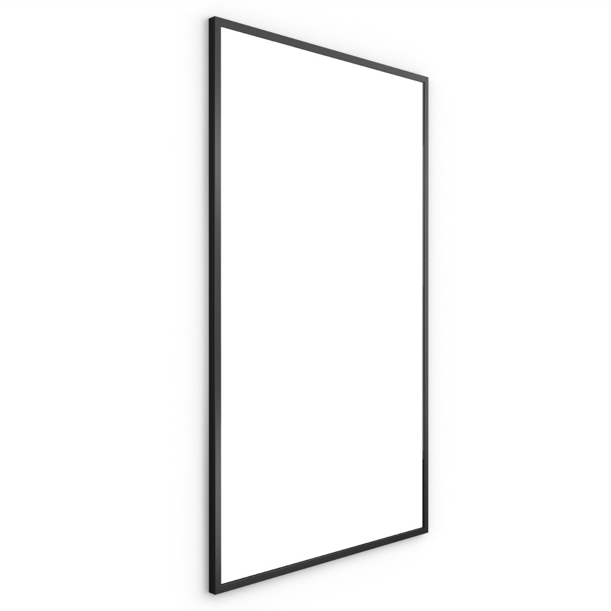 Docklands Rectangular Mirror 120 Black - 120x70cm