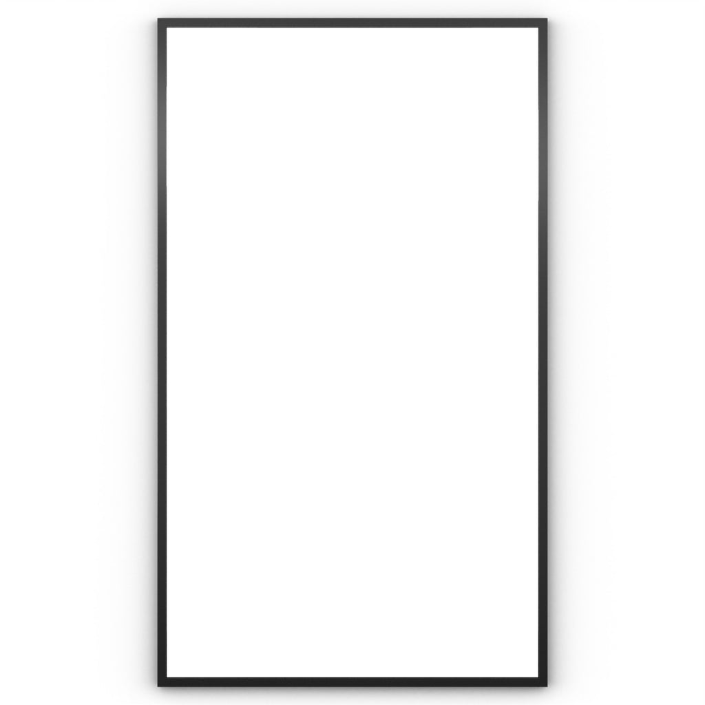 Docklands Rectangular Mirror 120 Black - 120x70cm