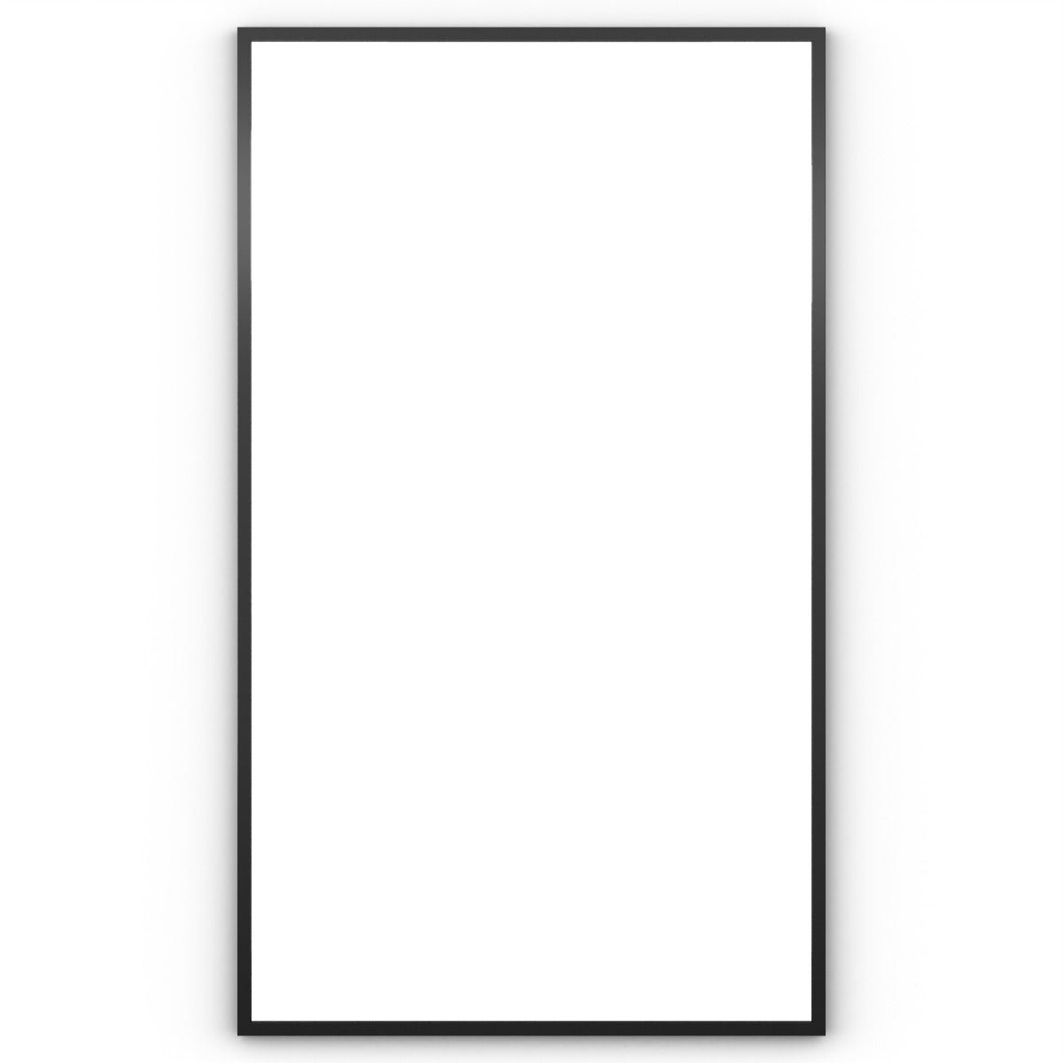 Docklands Rectangular Mirror 120 Black - 120x70cm