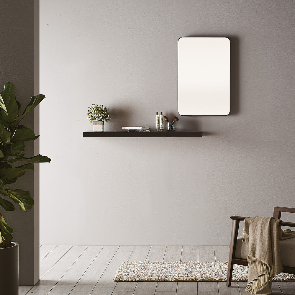 City Rectangular Mirror 50 Black - 50x75cm