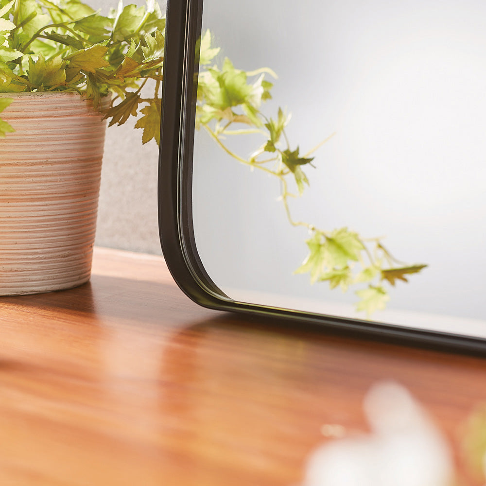 City Rectangular Mirror 50 Black - 50x75cm
