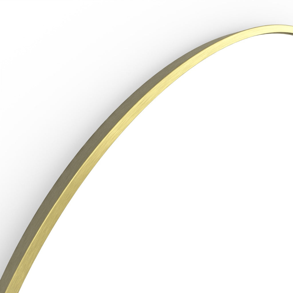 Docklands Round Mirror 80cm Brushed Brass