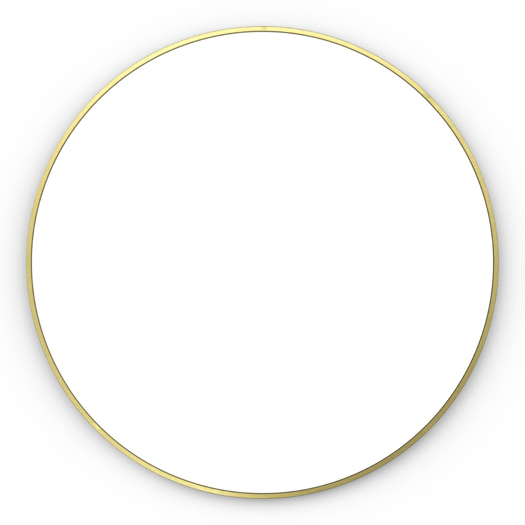 Docklands Round Mirror 80cm Brushed Brass