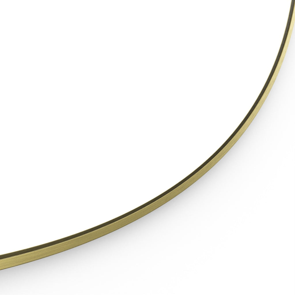 Docklands Round Mirror 80cm Brushed Brass