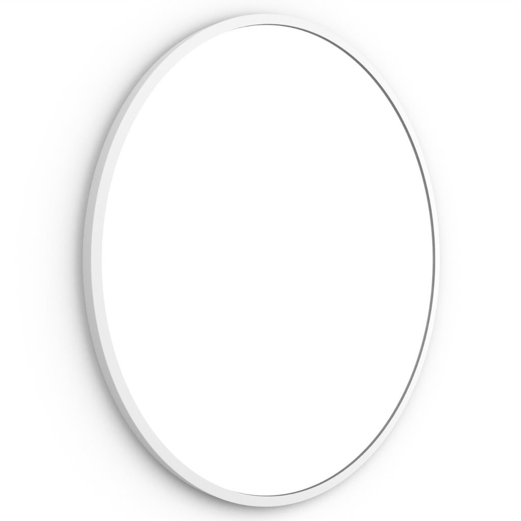 Docklands Round Mirror 80cm White