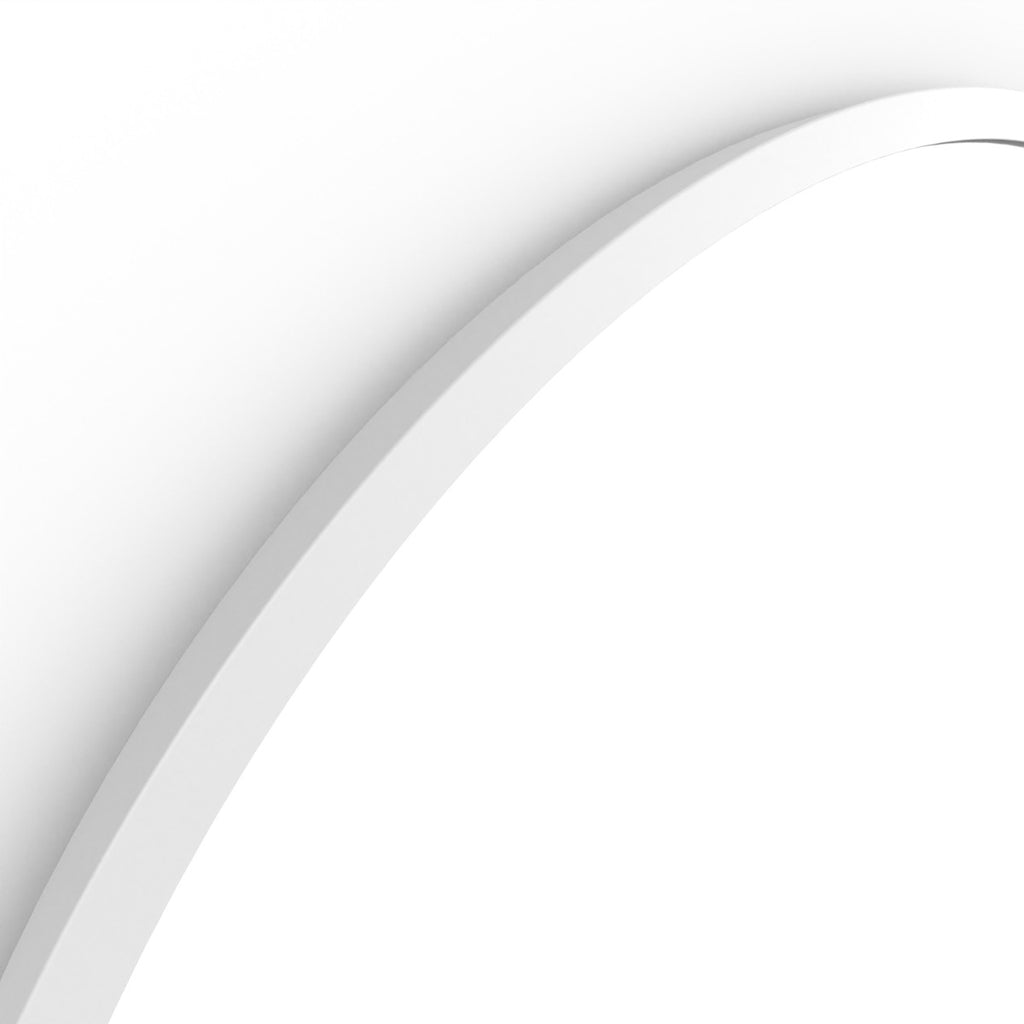 Docklands Round Mirror 80cm White