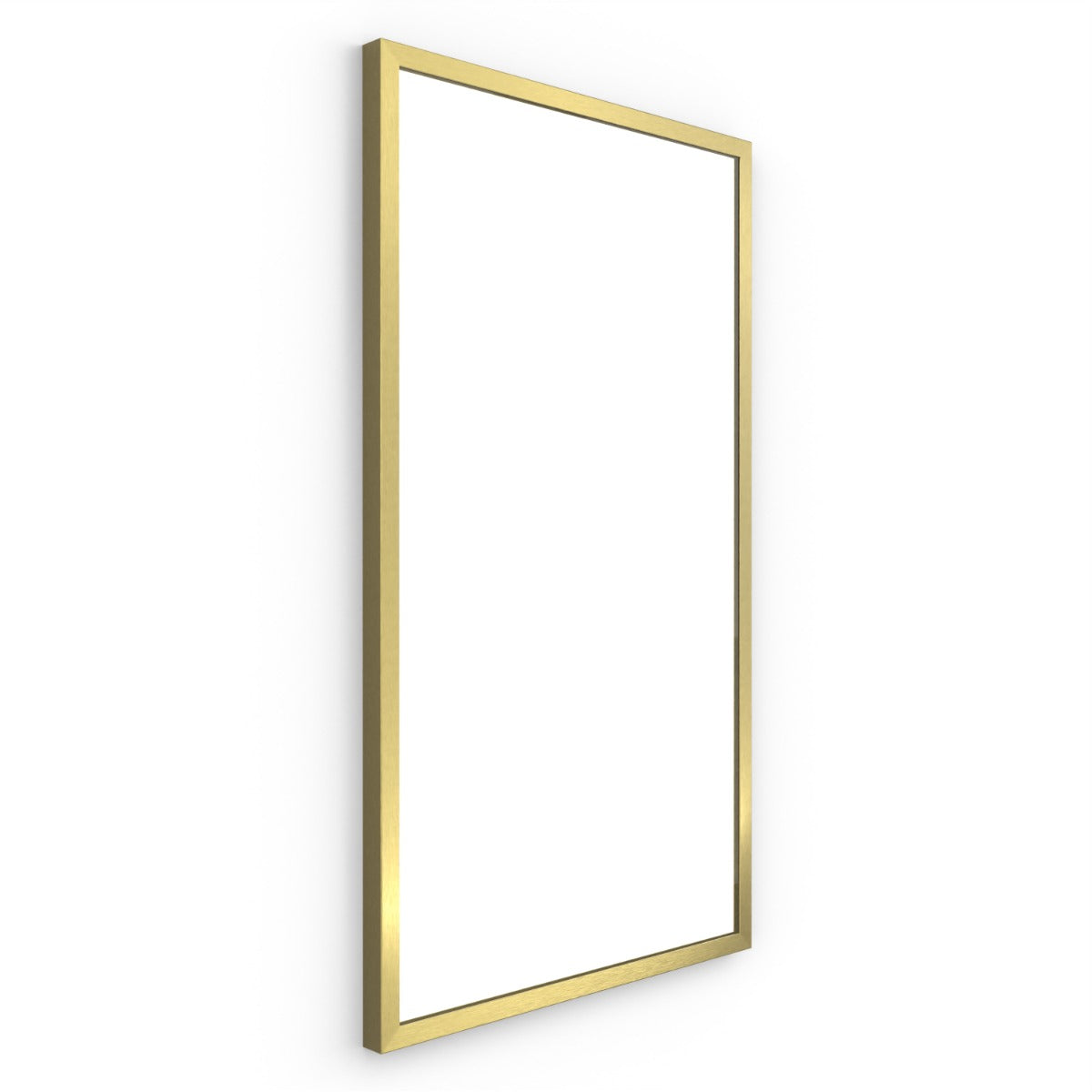 Docklands Rectangular Mirror 40 Brushed Brass - 40x70cm