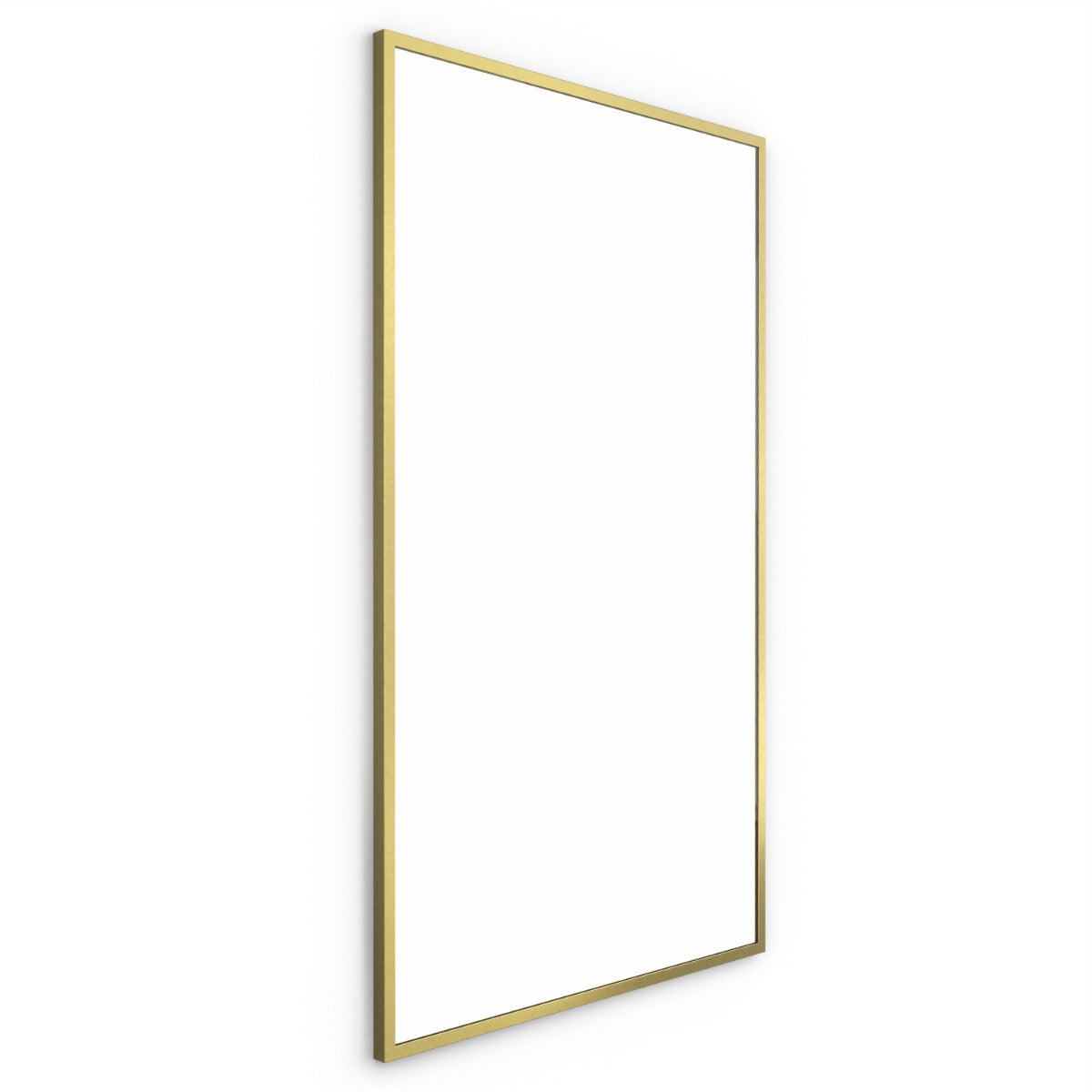 Docklands Rectangular Mirror 120 Brushed Brass - 120x70cm