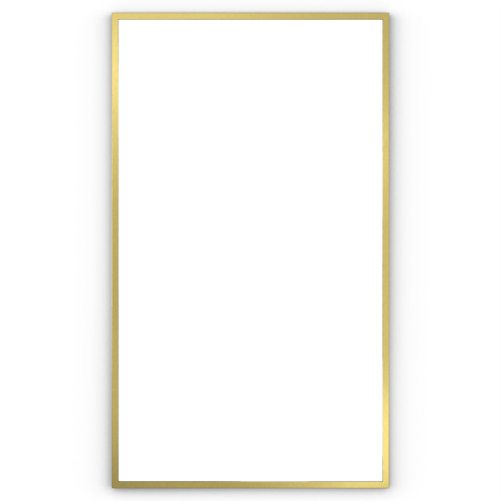 Docklands Rectangular Mirror 120 Brushed Brass - 120x70cm