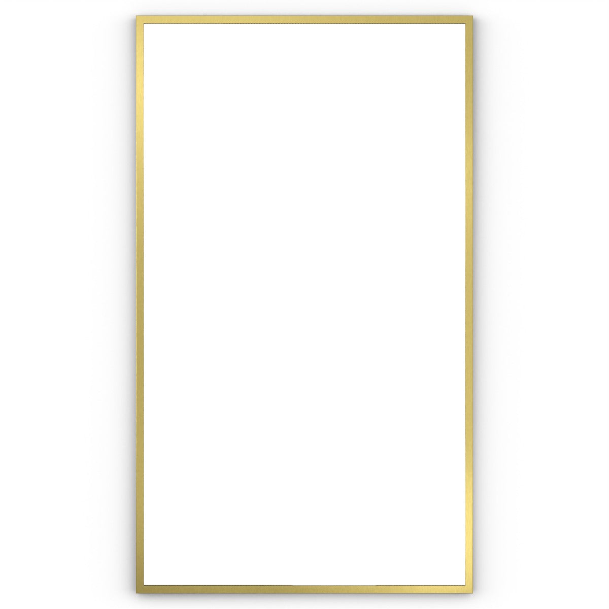 Docklands Rectangular Mirror 120 Brushed Brass - 120x70cm