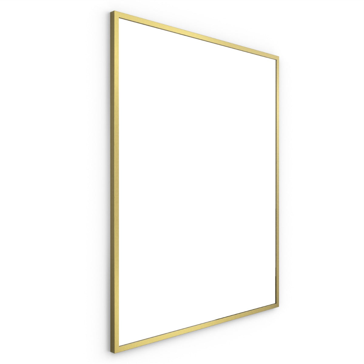 Docklands Rectangular Mirror 80 Brushed Brass - 80x100cm